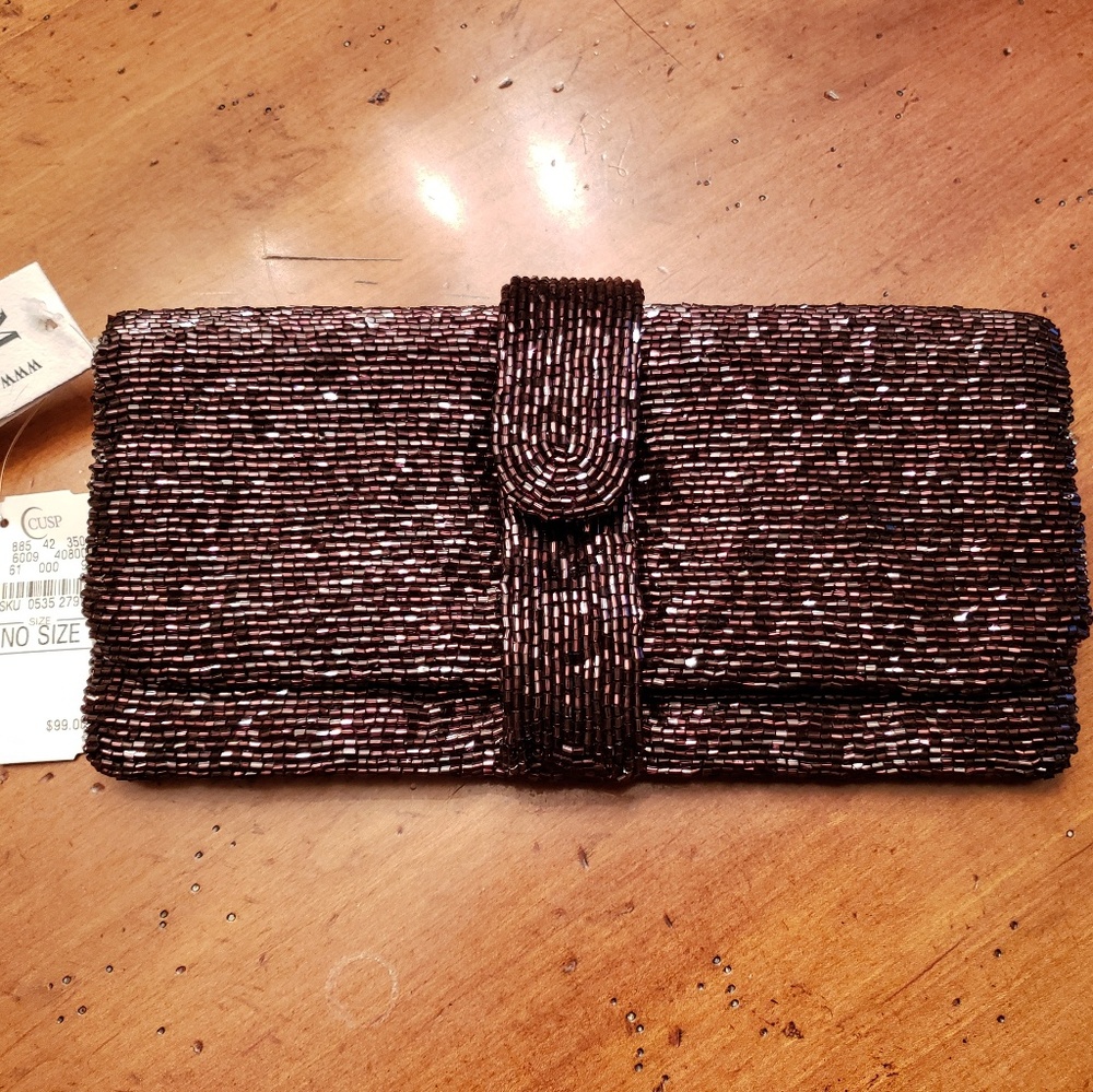 Moyna Beaded Clutch NWT